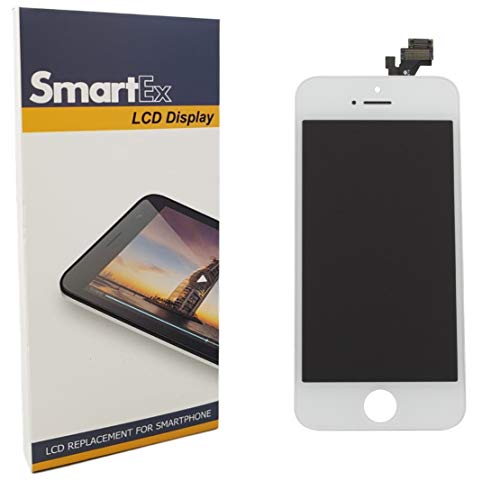 Smartex® New Display LCD Weiß kompatibel mit iPhone 5 / Bildschirm LCD Retina und Glas Touchscreen von Smartex