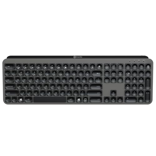 Kabellose Tastatur, ergonomische Bluetooth-Tastatur für MacBook, iPad & Laptop Kompaktes, tragbares Design mit langer Akkulaufzeit, leisen Tastenanschlägen & USB-Dongle Perfekt für Büro & Gaming Kabellose Tastatur, ergonomische Bluetooth-Tastatur für MacBook, iPad & Laptop Kompaktes, tragbares Design mit langer Akkulaufzeit, leisen Tastenanschlägen & USB-Dongle Perfekt für Büro & Gaming von Smartify