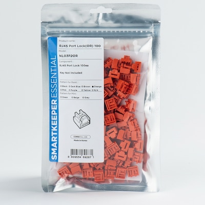 SMARTKEEPER ESSENTIAL 100x RJ45 Port Blockers Orange SMARTKEEPER ESSENTIAL 100x RJ45 Port Blockers Orange von Smartkeeper
