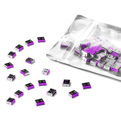 SMARTKEEPER ESSENTIAL 100x USB-A Blocker Lila SMARTKEEPER ESSENTIAL 100x USB-A Blocker Lila von Smartkeeper