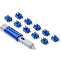 SMARTKEEPER ESSENTIAL 10x RJ45 Port Blockers+1x Lock Key Basic Blau von Smartkeeper