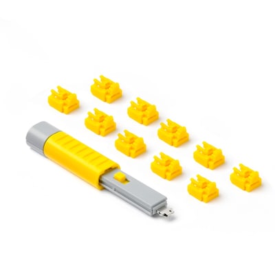 SMARTKEEPER ESSENTIAL 10x RJ45 Port Blockers+1x Lock Key Basic Gelb von Smartkeeper