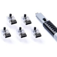 SMARTKEEPER ESSENTIAL 5x LAN Cable Locks mit 1x Lock Key Basic Schwarz von Smartkeeper