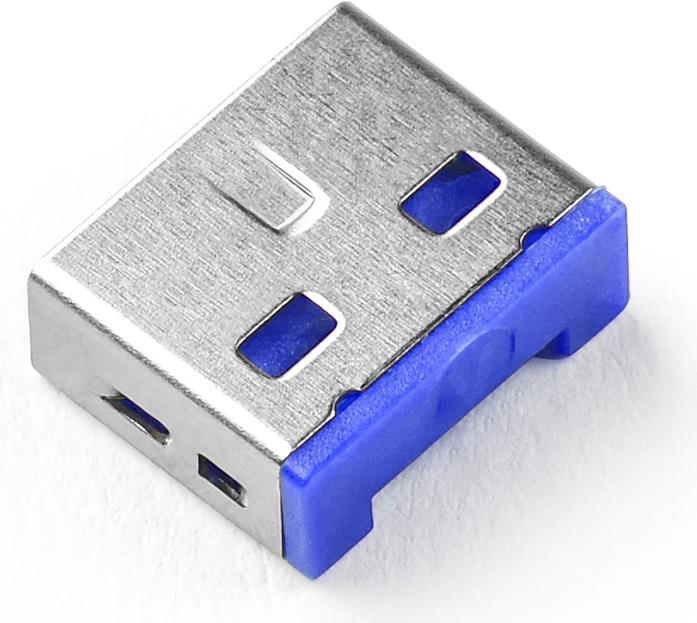 Smartkeeper UL03P1DB Schnittstellenblockierung Schnittstellenblockierung + Schlüssel USB Typ-A Blau Kunststoff 10 Stück(e) (UL03P1DB) von Smartkeeper
