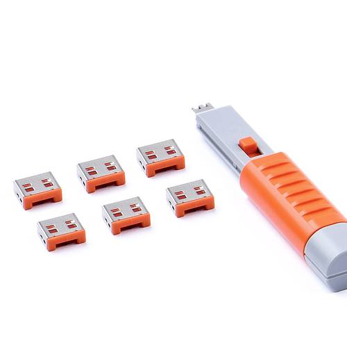 Smartkeeper USB Port Schloss UL03PKOR Orange UL03PKOR von Smartkeeper