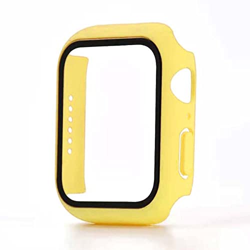 Displayschutzfolie passend für Smartphone Hülle mit Glas Displayschutzfolie für Apple Watch 42mm - Gelb von Smartphonica