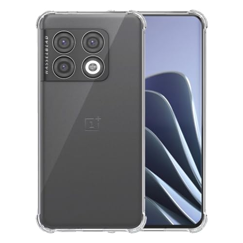 Hülle Kompatibel mit Phone Case Passend für OnePlus 10 Pro Transparent - Stoßfest TPU Silikon Case mit Stoßkante Durchsichtig - Smartphonica von Smartphonica