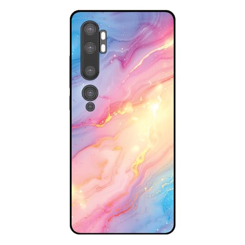 Hülle Passend für Smartphonica Handyhülle Geeignet für Xiaomi Mi Note 10/10 Pro mit Regenbogen Glitzer Marmor Druck - TPU Backcover Case Regenbogen Glitzer Marmor Design Hülle Passend für Smartphonica Handyhülle Geeignet für Xiaomi Mi Note 10/10 Pro mit Regenbogen Glitzer Marmor Druck - TPU Backcover Case Regenbogen Glitzer Marmor Design von Smartphonica