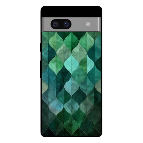 Hülle Passend für Smartphonica Handyhülle für Google Pixel 7 Pro mit grünen Blättern Druck - TPU Back Cover Case Green Leaf Design - Grün von Smartphonica