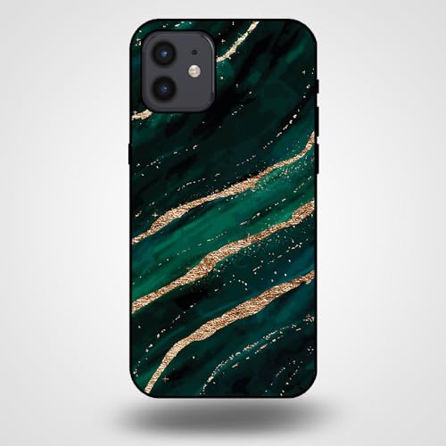 Hülle Passend für Smartphonica Handyhülle für iPhone 12/12 Pro mit Marmor Druck - TPU Back Cover Case Marmor Design - Grün Gold/Back Cover Hülle Passend für Smartphonica Handyhülle für iPhone 12/12 Pro mit Marmor Druck - TPU Back Cover Case Marmor Design - Grün Gold/Back Cover von Smartphonica