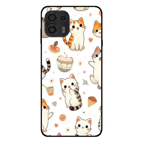 Hülle passend für Smartphonica Handyhülle Geeignet für Motorola Edge 20 Lite mit Katzen Druck - TPU Back Cover Case Cat Design/Back Cover Hülle passend für Smartphonica Handyhülle Geeignet für Motorola Edge 20 Lite mit Katzen Druck - TPU Back Cover Case Cat Design/Back Cover von Smartphonica