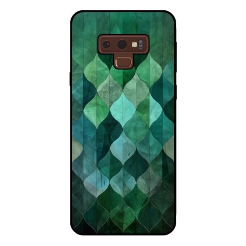Hülle passend für Smartphonica Handyhülle Geeignet für Samsung Galaxy Note 9 mit grünen Blättern Druck - TPU Back Cover Case Green Leaf Design - Grün/Back Cover Hülle passend für Smartphonica Handyhülle Geeignet für Samsung Galaxy Note 9 mit grünen Blättern Druck - TPU Back Cover Case Green Leaf Design - Grün/Back Cover von Smartphonica