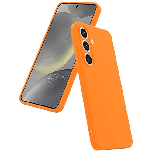 Hülle passend für Smartphonica Handyhülle Geeignet für Samsung Galaxy S24 Plus Silikon mit Weiche Schützende Innenseite - Back Cover Case Soft Inside - Orange Hülle passend für Smartphonica Handyhülle Geeignet für Samsung Galaxy S24 Plus Silikon mit Weiche Schützende Innenseite - Back Cover Case Soft Inside - Orange von Smartphonica
