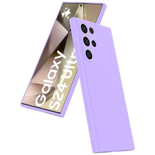 Hülle passend für Smartphonica Handyhülle Geeignet für Samsung Galaxy S24 Ultra Silikon mit Soft Protective Innen - Back Cover Case Soft Inside - Lila Hülle passend für Smartphonica Handyhülle Geeignet für Samsung Galaxy S24 Ultra Silikon mit Soft Protective Innen - Back Cover Case Soft Inside - Lila von Smartphonica