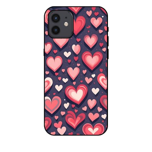 Hülle passend für Smartphonica Handyhülle Geeignet für iPhone 12/12 Pro mit Herz Druck - TPU Backcover Case With Heart Design Hülle passend für Smartphonica Handyhülle Geeignet für iPhone 12/12 Pro mit Herz Druck - TPU Backcover Case With Heart Design von Smartphonica