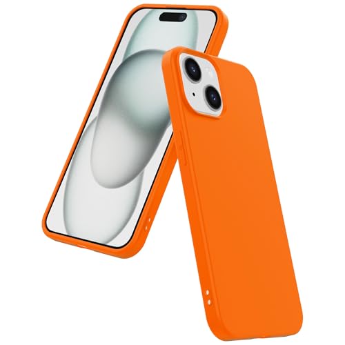 Hülle passend für Smartphonica Handyhülle Geeignet für iPhone 15 Plus Silikon mit Weiche Schutzhülle Innenseite - Back Cover Case Soft Inside - Orange Hülle passend für Smartphonica Handyhülle Geeignet für iPhone 15 Plus Silikon mit Weiche Schutzhülle Innenseite - Back Cover Case Soft Inside - Orange von Smartphonica