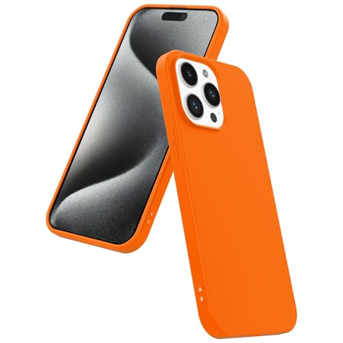 Hülle passend für Smartphonica Handyhülle Geeignet für iPhone 15 Pro Max Silikon mit Weiche Schützende Innenseite - Back Cover Case Soft Inside - Orange Hülle passend für Smartphonica Handyhülle Geeignet für iPhone 15 Pro Max Silikon mit Weiche Schützende Innenseite - Back Cover Case Soft Inside - Orange von Smartphonica