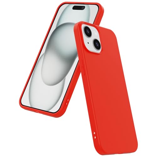 Hülle passend für Smartphonica Handyhülle Geeignet für iPhone 15 Silikon mit Weiche Schutzhülle Innenseite - Back Cover Case Soft Inside - Rot Hülle passend für Smartphonica Handyhülle Geeignet für iPhone 15 Silikon mit Weiche Schutzhülle Innenseite - Back Cover Case Soft Inside - Rot von Smartphonica