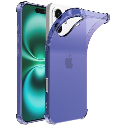 Hülle passend für Smartphonica Handyhülle Geeignet für iPhone 16 Plus Transparent Stoßfest Silikon Hülle mit Stoßstange - Stoßfest Back Cover Case - Dunkelblau Hülle passend für Smartphonica Handyhülle Geeignet für iPhone 16 Plus Transparent Stoßfest Silikon Hülle mit Stoßstange - Stoßfest Back Cover Case - Dunkelblau von Smartphonica