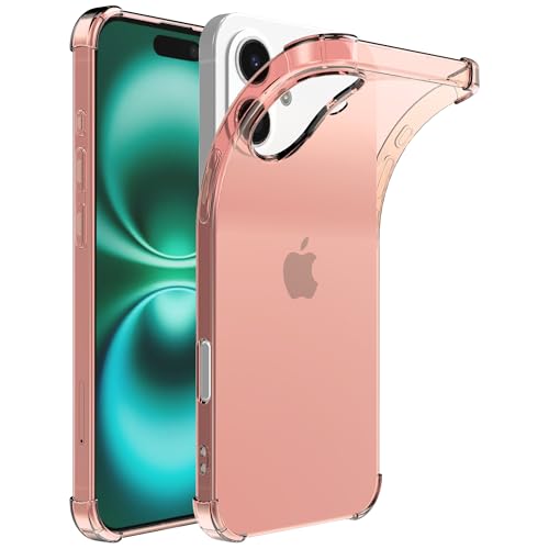 Hülle passend für Smartphonica Handyhülle Geeignet für iPhone 16 Plus Transparent Stoßfest Silikon Hülle mit Stoßstange - Stoßfest Back Cover Case - Hellrosa Hülle passend für Smartphonica Handyhülle Geeignet für iPhone 16 Plus Transparent Stoßfest Silikon Hülle mit Stoßstange - Stoßfest Back Cover Case - Hellrosa von Smartphonica