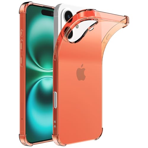 Hülle passend für Smartphonica Handyhülle Geeignet für iPhone 16 Plus Transparent Stoßfest Silikon Hülle mit Stoßstange - Stoßfest Back Cover Case - Rot Hülle passend für Smartphonica Handyhülle Geeignet für iPhone 16 Plus Transparent Stoßfest Silikon Hülle mit Stoßstange - Stoßfest Back Cover Case - Rot von Smartphonica