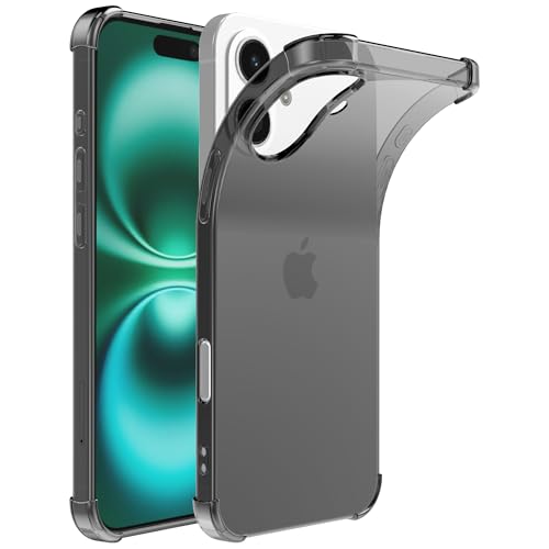 Hülle passend für Smartphonica Handyhülle Geeignet für iPhone 16 Plus Transparent Stoßfest Silikon Hülle mit Stoßstange - Stoßfest Back Cover Case - Schwarz Hülle passend für Smartphonica Handyhülle Geeignet für iPhone 16 Plus Transparent Stoßfest Silikon Hülle mit Stoßstange - Stoßfest Back Cover Case - Schwarz von Smartphonica