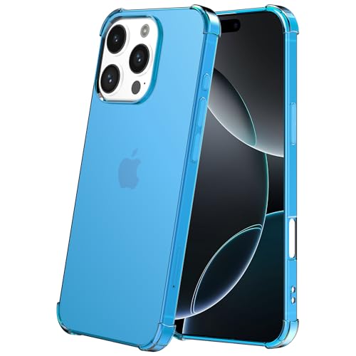 Hülle passend für Smartphonica Handyhülle Geeignet für iPhone 16 Pro Max Transparent Stoßfest Silikon Hülle mit Stoßstange - Stoßfest Back Cover Case - Blau Hülle passend für Smartphonica Handyhülle Geeignet für iPhone 16 Pro Max Transparent Stoßfest Silikon Hülle mit Stoßstange - Stoßfest Back Cover Case - Blau von Smartphonica