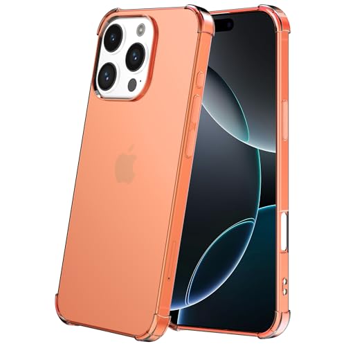 Hülle passend für Smartphonica Handyhülle Geeignet für iPhone 16 Pro Max Transparent Stoßfest Silikon Hülle mit Stoßstange - Stoßfest Back Cover Case - Rot Hülle passend für Smartphonica Handyhülle Geeignet für iPhone 16 Pro Max Transparent Stoßfest Silikon Hülle mit Stoßstange - Stoßfest Back Cover Case - Rot von Smartphonica