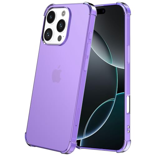 Hülle passend für Smartphonica Handyhülle Geeignet für iPhone 16 Pro Transparent Stoßfest Silikon Hülle mit Stoßstange - Stoßfest Back Cover Case - Lila Hülle passend für Smartphonica Handyhülle Geeignet für iPhone 16 Pro Transparent Stoßfest Silikon Hülle mit Stoßstange - Stoßfest Back Cover Case - Lila von Smartphonica