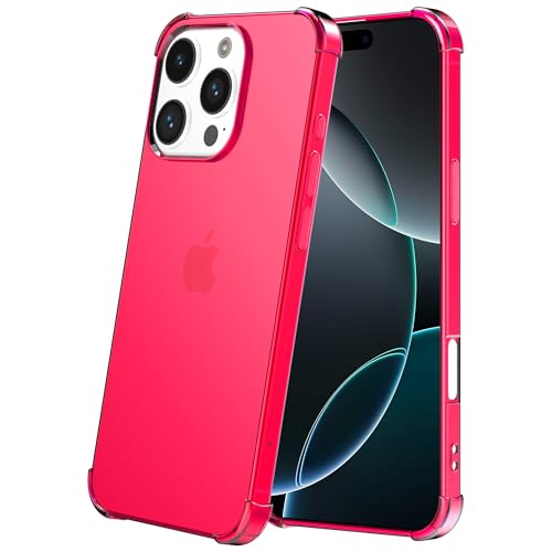 Hülle passend für Smartphonica Handyhülle Geeignet für iPhone 16 Pro Transparent Stoßfest Silikon Hülle mit Stoßstange - Stoßfest Back Cover Case - Neon Pink Hülle passend für Smartphonica Handyhülle Geeignet für iPhone 16 Pro Transparent Stoßfest Silikon Hülle mit Stoßstange - Stoßfest Back Cover Case - Neon Pink von Smartphonica
