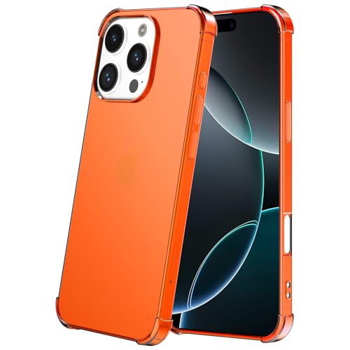 Hülle passend für Smartphonica Handyhülle Geeignet für iPhone 16 Pro Transparent Stoßfest Silikon Hülle mit Stoßstange - Stoßfest Back Cover Case - Orange Hülle passend für Smartphonica Handyhülle Geeignet für iPhone 16 Pro Transparent Stoßfest Silikon Hülle mit Stoßstange - Stoßfest Back Cover Case - Orange von Smartphonica