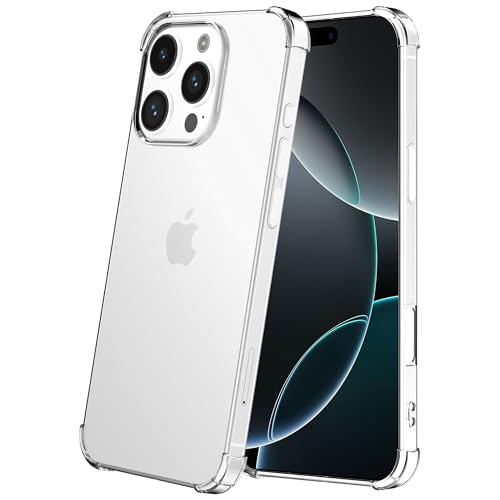 Hülle passend für Smartphonica Handyhülle Geeignet für iPhone 16 Pro Transparent Stoßfest Stoßfest Backcover TPU Silikon Case mit Stoßstange Hülle passend für Smartphonica Handyhülle Geeignet für iPhone 16 Pro Transparent Stoßfest Stoßfest Backcover TPU Silikon Case mit Stoßstange von Smartphonica