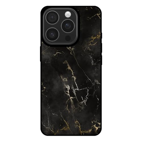 Hülle passend für Smartphonica Handyhülle Geeignet für iPhone 16 Pro mit Marmor Druck - TPU Back Cover Case Black Marble Design - Schwarz Hülle passend für Smartphonica Handyhülle Geeignet für iPhone 16 Pro mit Marmor Druck - TPU Back Cover Case Black Marble Design - Schwarz von Smartphonica
