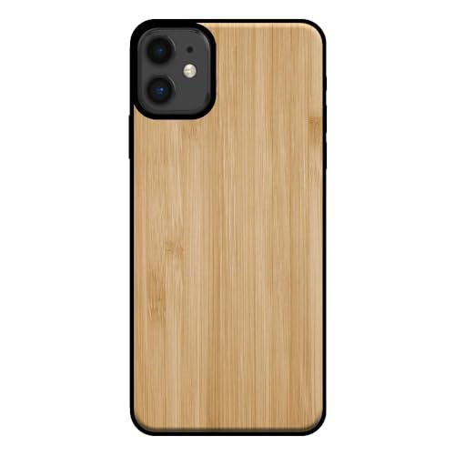 Hülle passend für Smartphonica Handyhülle für iPhone 11 in Holz-Optik - Back Cover Bambus Kunstholz Hülle - Braun/Kunstholz;TPU/Back Cover von Smartphonica