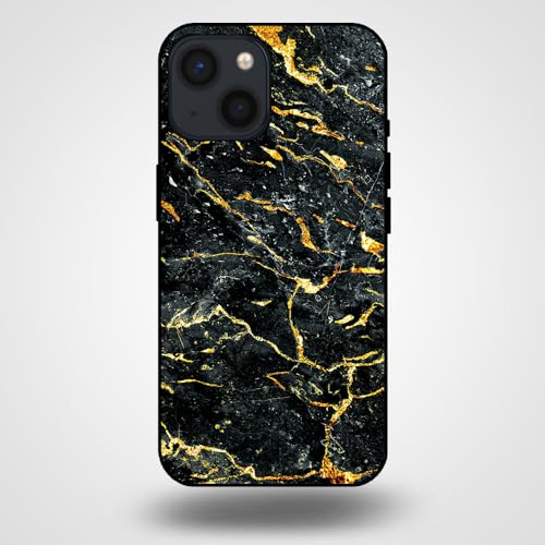 Hülle passend für Smartphonica Handyhülle für iPhone 13 Mini mit Marmor Druck - TPU Back Cover Case Marble Design - Gold Schwarz/Back Cover Hülle passend für Smartphonica Handyhülle für iPhone 13 Mini mit Marmor Druck - TPU Back Cover Case Marble Design - Gold Schwarz/Back Cover von Smartphonica