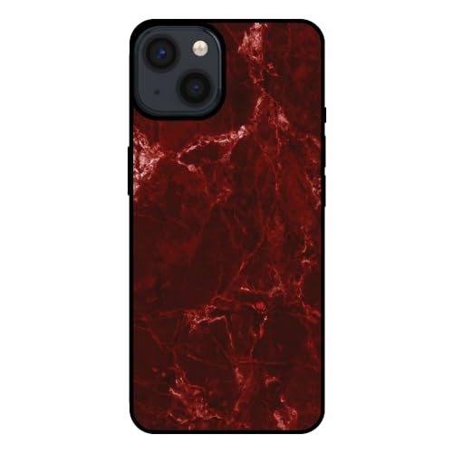 Hülle passend für Smartphonica Handyhülle für iPhone 13 mit Marmor Druck - TPU Back Cover Case Marble Design - Rot/Back Cover Hülle passend für Smartphonica Handyhülle für iPhone 13 mit Marmor Druck - TPU Back Cover Case Marble Design - Rot/Back Cover von Smartphonica