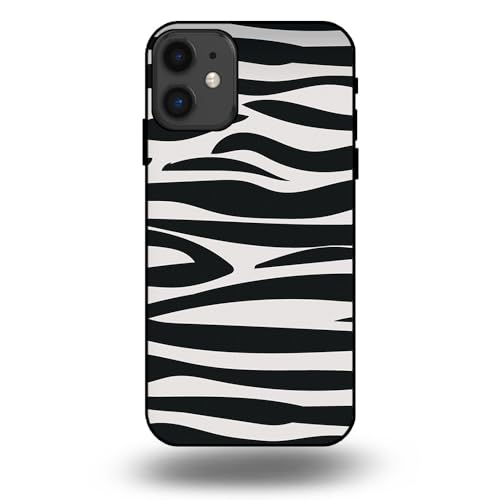 Hülle passend für Smartphonica Handyhülle passend für iPhone 11 mit Zebra Druck - TPU Back Cover Case mit Zebra-Print Design - Schwarz Weiß von Smartphonica