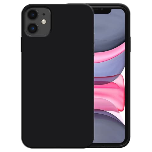 Hülle passend für Smartphonica Silikon Hülle für iPhone 11 hülle mit weicher Innenseite - Schwarz/Back Cover von Smartphonica
