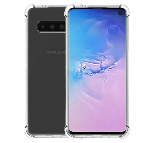 Hülle passend für Smartphonica TPU Hardcase Hülle für Samsung Galaxy S10 shockproof transparent/Back Cover von Smartphonica