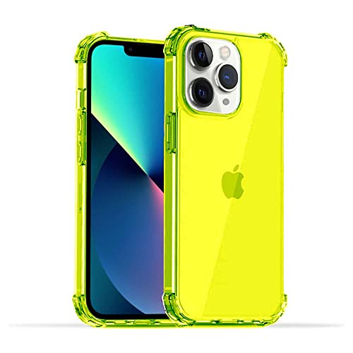 Hülle passend für Smartphonica iPhone 11 Pro Transparent Silikon Case - Neon Gelb von Smartphonica