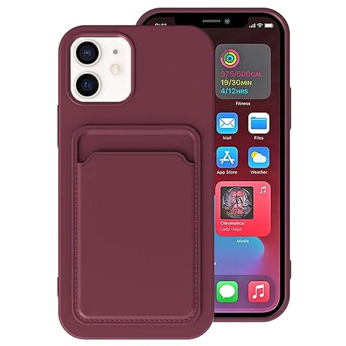 Hülle passend für Smartphonica iPhone 11 Silikon Hülle mit Kartenhalter - Bordeaux Rot/Back Cover Hülle passend für Smartphonica iPhone 11 Silikon Hülle mit Kartenhalter - Bordeaux Rot/Back Cover von Smartphonica