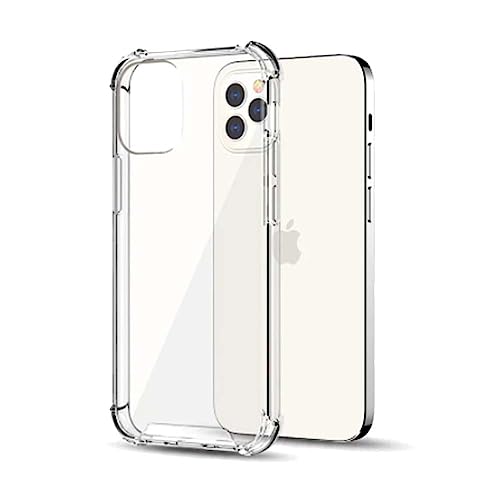 Hülle passend für Smartphonica iPhone 12 Pro Max transparent Hülle flexibel mit Stoßkante/Silikon/Back Cover von Smartphonica