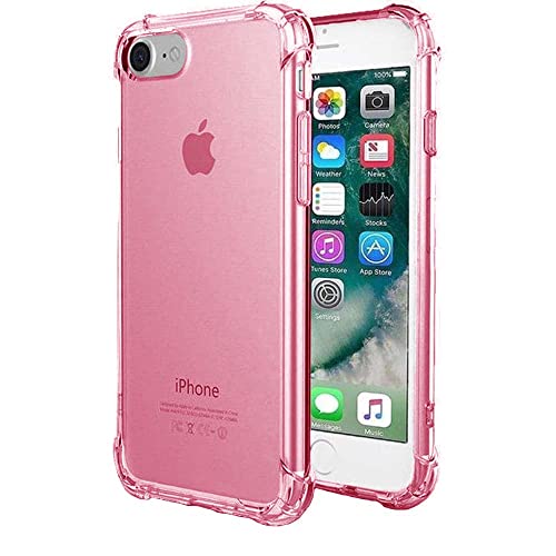 Hülle passend für Smartphonica iPhone 6/6s Plus Transparent Silikon Hülle - Neon Pink/Back Cover von Smartphonica