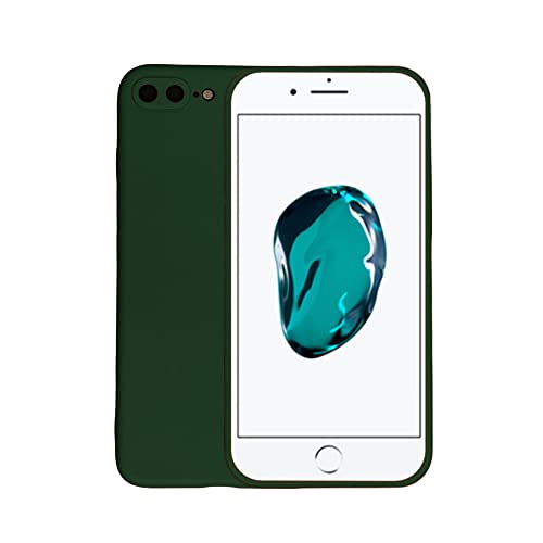 Hülle passend für Smartphonica iPhone 7/8 Plus Silikon Hülle - Dunkelgrün/Back Cover von Smartphonica