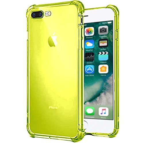 Hülle passend für Smartphonica iPhone 7/8 Plus Transparent Silikon Hülle - Neon Gelb/Back Cover Hülle passend für Smartphonica iPhone 7/8 Plus Transparent Silikon Hülle - Neon Gelb/Back Cover von Smartphonica