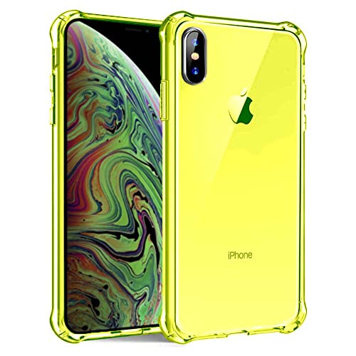 Hülle passend für Smartphonica iPhone Xs Max Transparent Silikon Case - Neon Gelb/Back Cover Hülle passend für Smartphonica iPhone Xs Max Transparent Silikon Case - Neon Gelb/Back Cover von Smartphonica