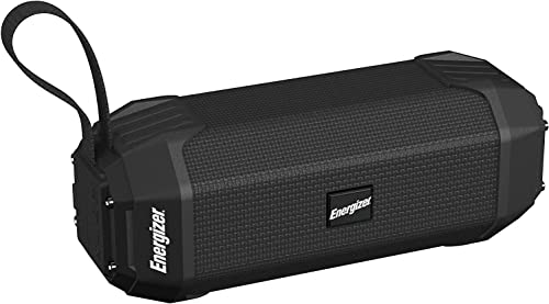 Energizer Tragbarer Bluetooth-Lautsprecher mit Powerbank, Mikrofon für Freisprechanrufe, FM-Modus, kompatibel mit Smartphones/Tablets und MP3-Geräten, Schwarz von Smartronica