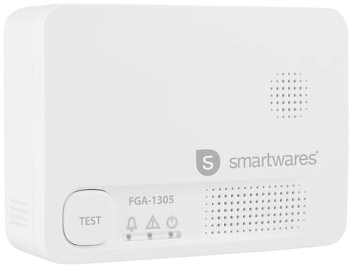 Smartwares FGA-13051 Kohlenmonoxid-Melder inkl. 5 Jahres-Batterie batteriebetrieben detektiert Kohle von Smartwares
