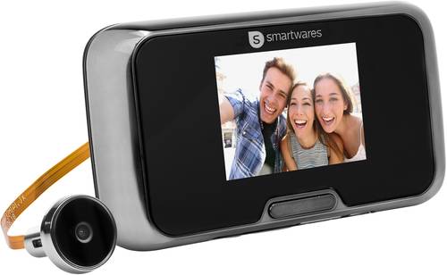 Smartwares VD27 10.018.27 Digitaler Türspion mit LCD-Display 7.1cm 2.8 Zoll von Smartwares