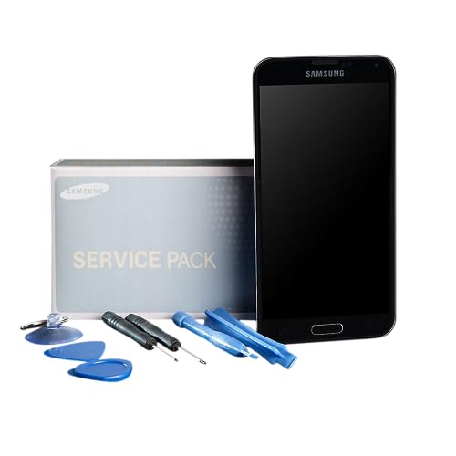 Samsung Galaxy S5 SM-G900F Display Kompletteinheit schwarz von Smatano